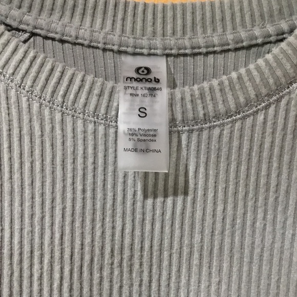 NWT Mono B ribbed pullover - Picture 2 of 11